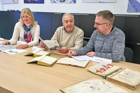 Od leve: Natalija Štular, Franc Ekar in Matjaž Podlipnik / Foto: Tina Dokl