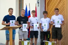 Najboljši na dijaškem tekmovanju, med njimi tudi dijaka BC Naklo - Aljaž Jakopič in Uroš Janša (prvi in drugi z desne) / Foto: Bojan Rupnik