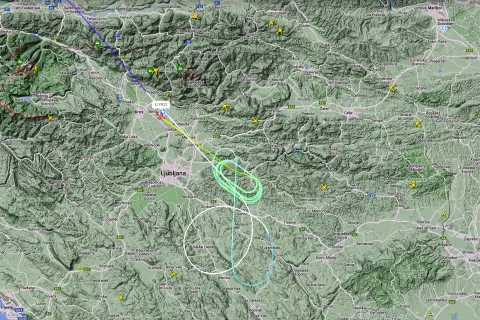   / Foto: Posnetek Zaslona, Flightradar24