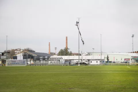 Investicije potekajo tudi v Športnem parku Domžale. / Foto: Aleš Senožetnik