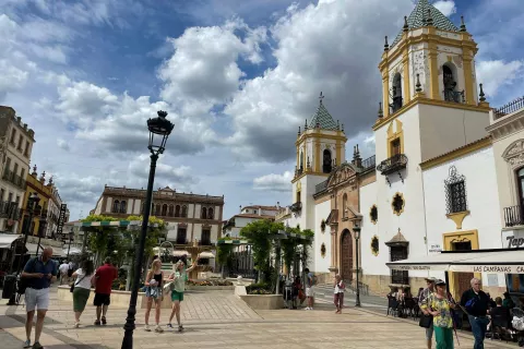 Plaza del Socorro v starem delu mesteca Ronda. / Foto: Neža Markelj