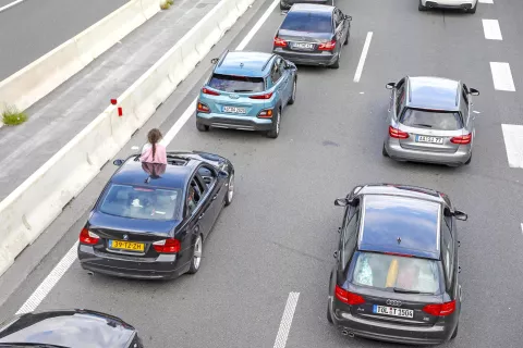 promet Gorenjska avto cesta Jesenice / Foto: Tina Dokl