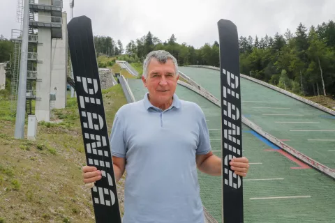 Jelko Gros direktor Nordijskega centra Planica in častni občan občina Bohinj / Foto: Tina Dokl